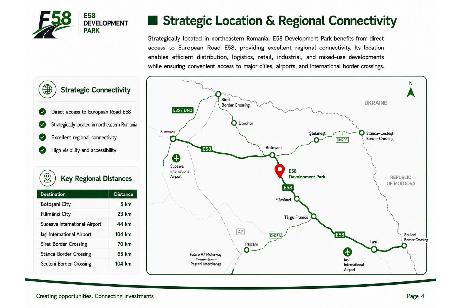 E58 Development Park brochure, page 4 of 6